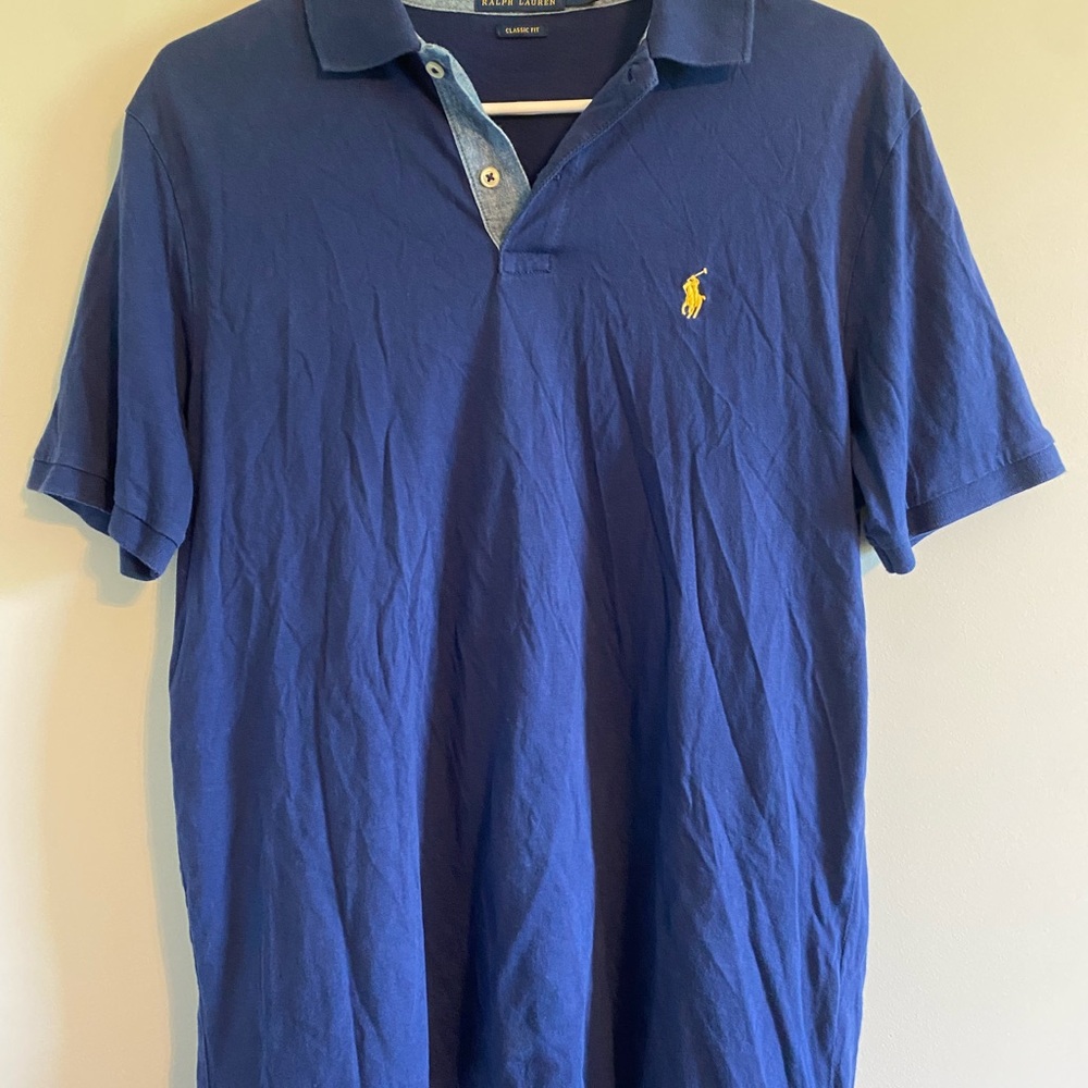 Ralph Lauren Men's Polo Shirt in Navy Blue